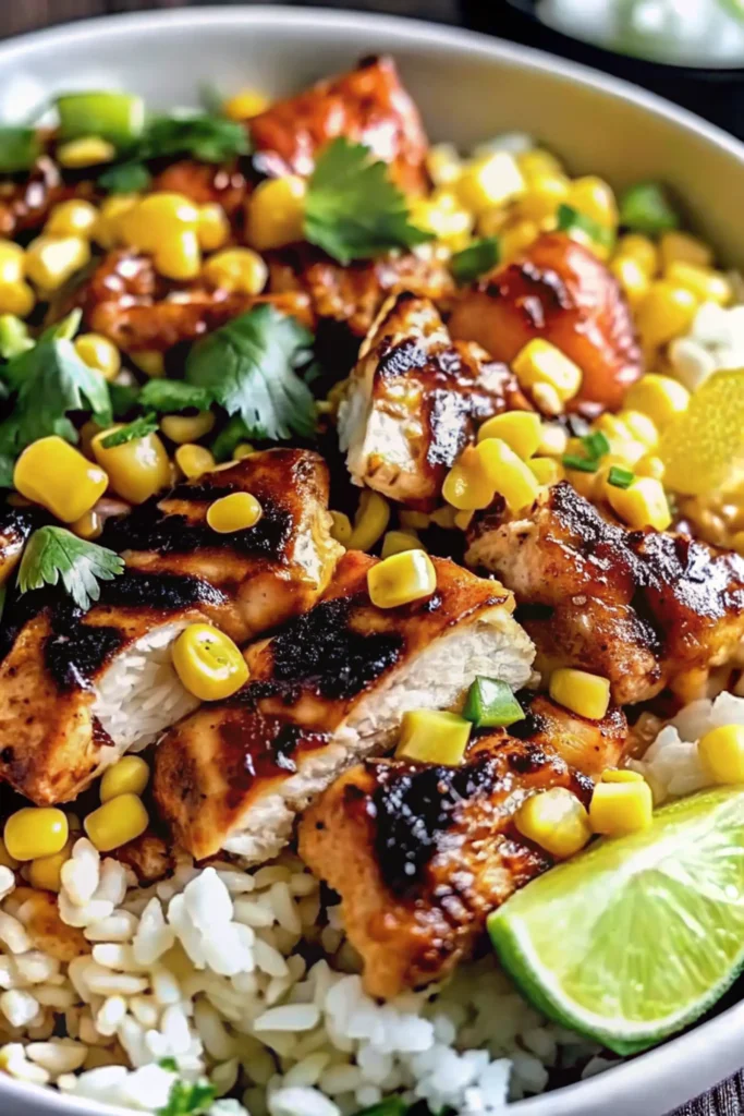 Chicken Street Corn Rice Bowl
